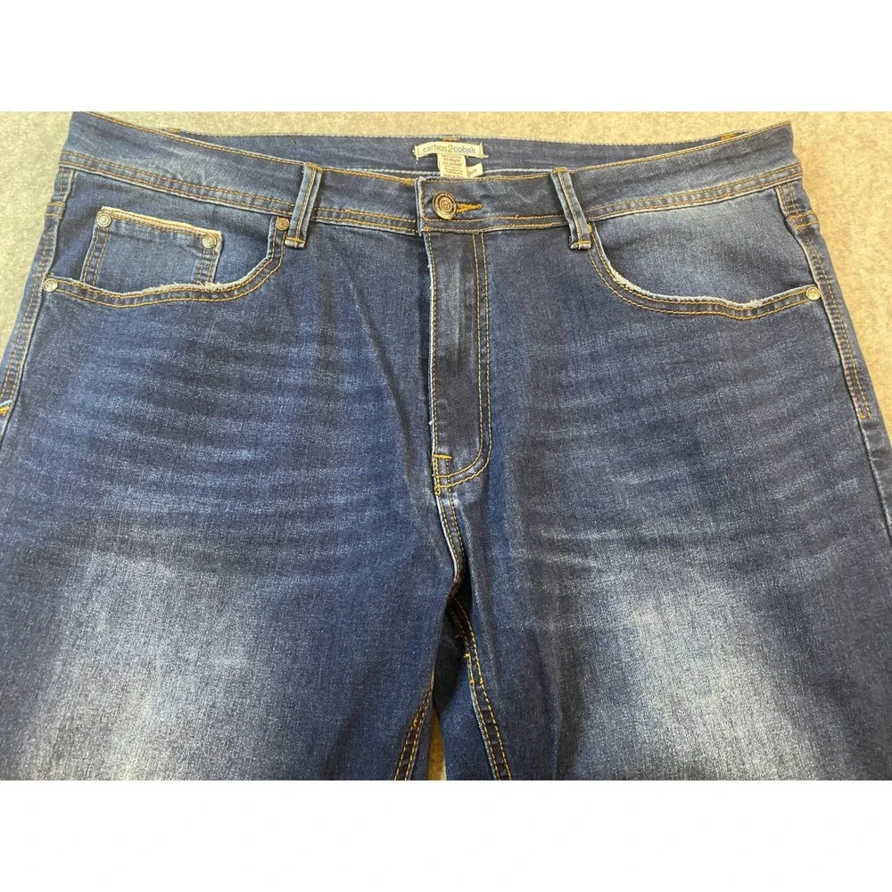 Carbon 2 Cobalt Straight Leg Dark Wash Blue Jeans Men's 38X33